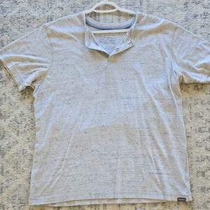Eddie Bauer Light Gray Henely Short Sleeve Tee